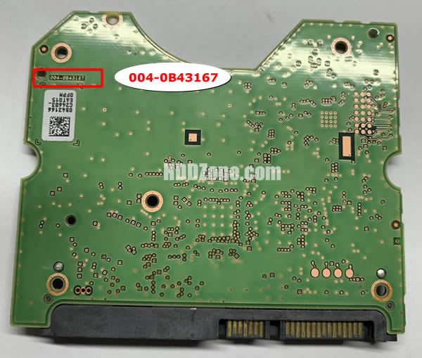 004-0B43167 WD Carte PCB Disque Dur