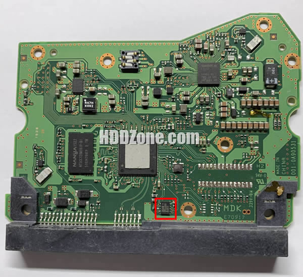 006-0A90531 WD Carte PCB Disque Dur