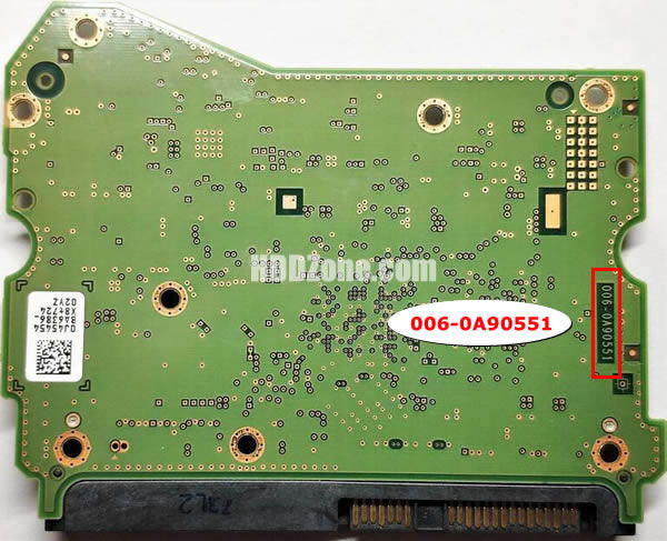 006-0A90551 WD Carte PCB Disque Dur