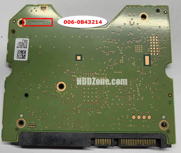 006-0B43214 WD Carte PCB Disque Dur