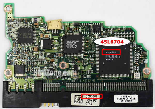07N5808 Hitachi Carte PCB Disque Dur