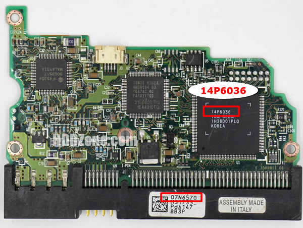 07N6570 Hitachi Carte PCB Disque Dur
