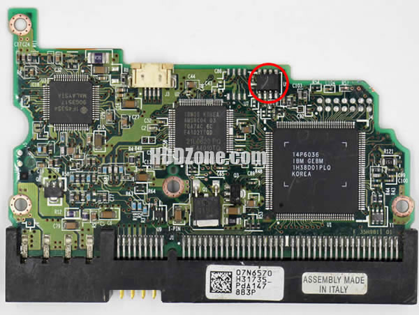 07N6570 Hitachi Carte PCB Disque Dur