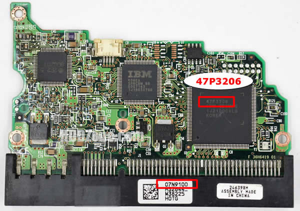 07N9100 Hitachi Carte PCB Disque Dur