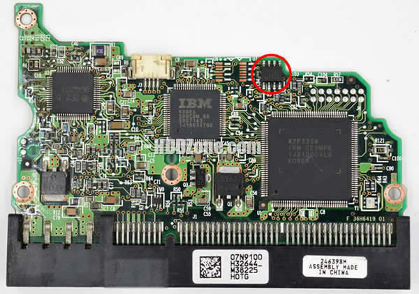 07N9100 Hitachi Carte PCB Disque Dur