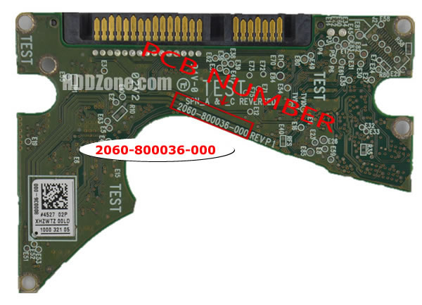 2060-800036-000 WD Carte PCB Disque Dur