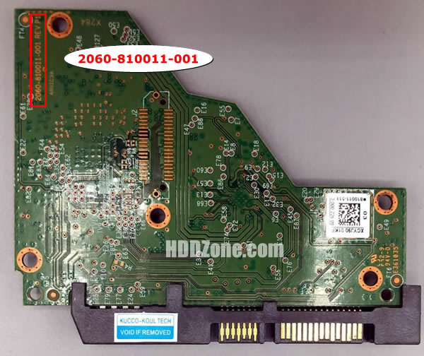 2060-810011-001 WD Carte PCB Disque Dur