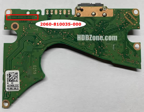 2060-810035-000 WD Carte PCB Disque Dur