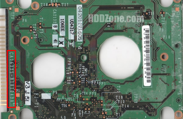 CA26325-B18104BA Fujitsu Carte PCB Disque Dur