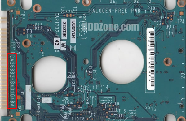 CA26332-B43104BA Fujitsu Carte PCB Disque Dur