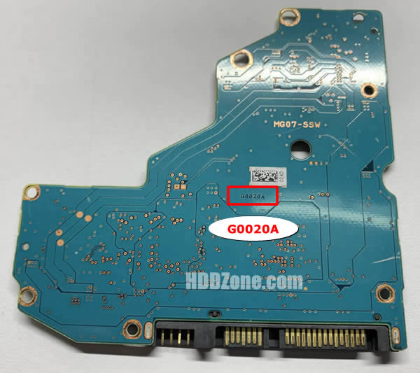 G0020A Toshiba Carte PCB Disque Dur
