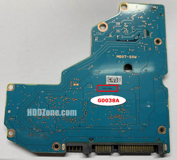 G0038A Toshiba Carte PCB Disque Dur