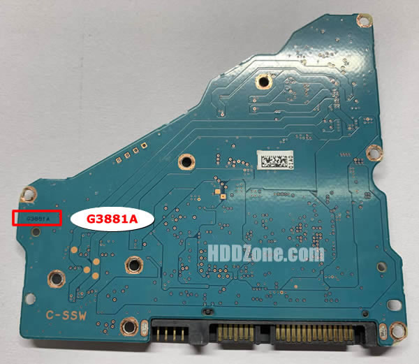 G3881A Toshiba Carte PCB Disque Dur